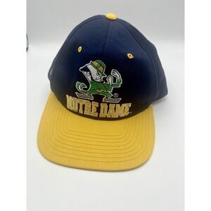 Notre Dame Fighting Irish Vintage Embroidered Navy Blue Snapback Hat‎